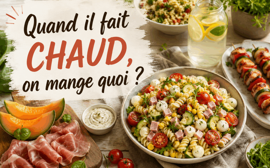 Quand il fait chaud, on mange quoi ?