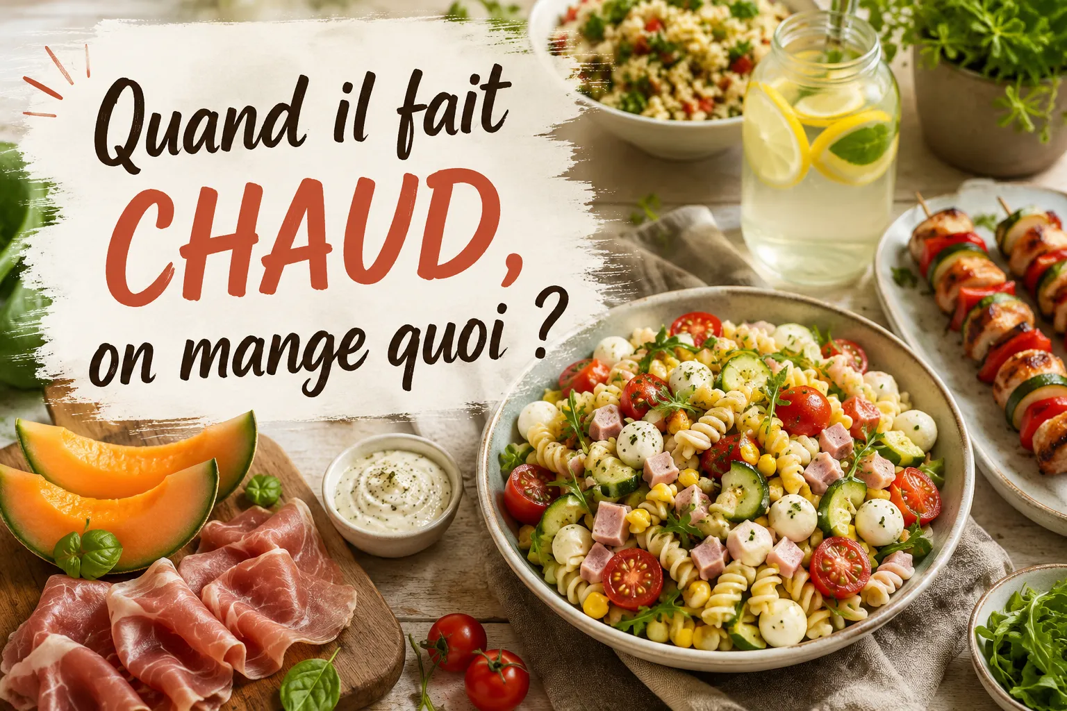 Quand il fait chaud, on mange quoi ?